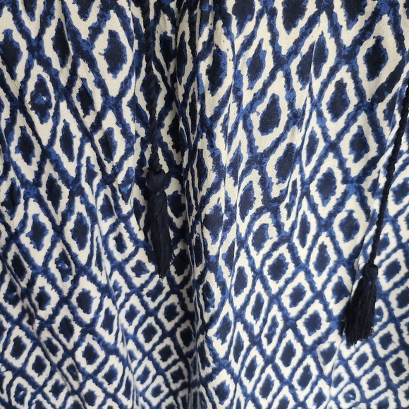 Abstract Open Panel BLL Boho Tunic Top Sz M - Picture 5 of 6